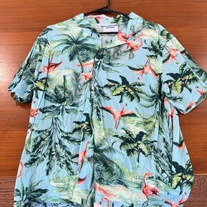 Old Navy Tropical Flamingo Shirt